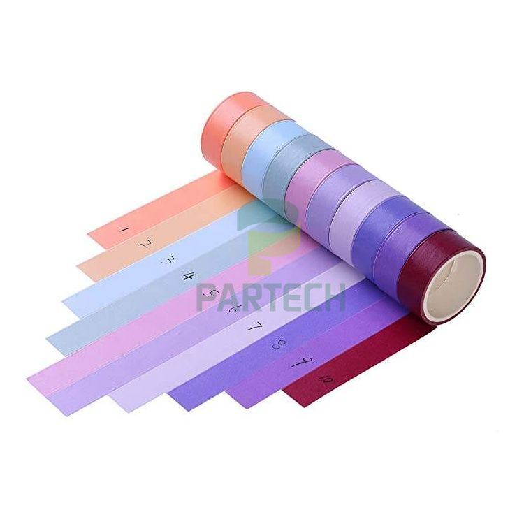 Pita Kertas Washi Berbilang Warna